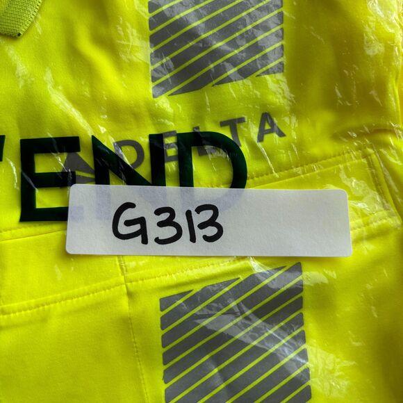 Lands End Delta Airlines Uniform Polo Shirt Reflective Crew Work Yellow XL G313 - Picture 10 of 10